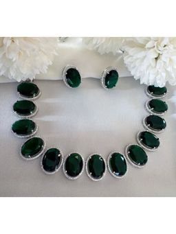 Kare Kraft - Green Emerald Aura Luxe Necklace Set