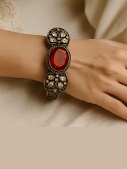Kare Kraft - Red Scarlet Diamond Heritage Bangle
