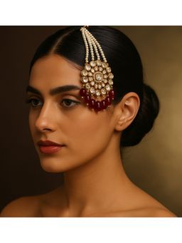 Kare Kraft - Red Pearl and Ruby Kundan Passa
