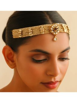 Kare Kraft - White Pearl and Kundan Maatha Patti