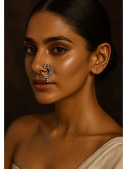 Kare Kraft - Silver Diamond Glow Bridal Nath
