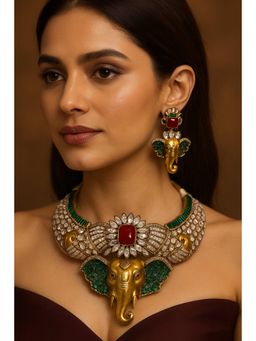 Kare Kraft - Red Divya Gajmukhi Heritage Set