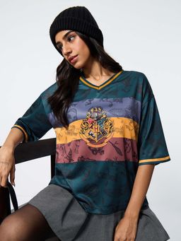 The Souled Store - Official Harry Potter Hogwarts House Women Oversized T-Shirt