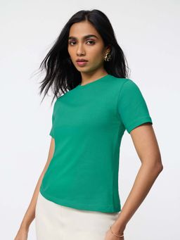 The Souled Store - Casual Classics Emerald Women T-Shirt