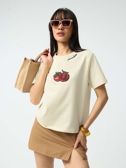 The Souled Store - Tss Originals Pomodoro Women Relaxed Fit T-Shirts