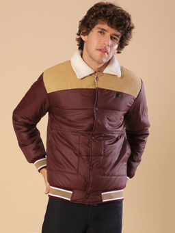 Campus Sutra - Men Colorblock Stylish Windcheater Casual & Bomber Jacket