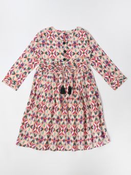 Bella Moda - Multi Fit and Flair Casual Wear Dress