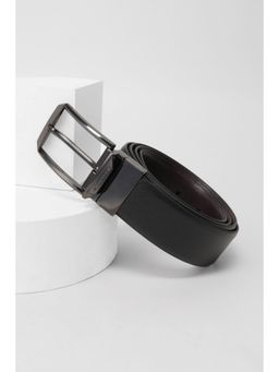 Van Heusen - Men Black Textured Formal Belt