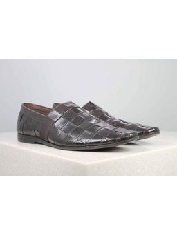 ATESBER - Brown Textured Casual Shoes