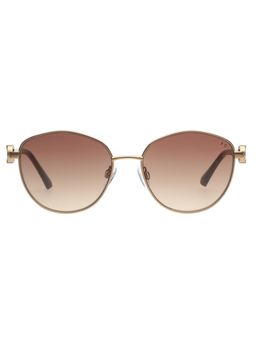 French Connection - Smoke Brown Lens Round Sunglasses With UV Protection (FC 7687 C3 S) (55)
