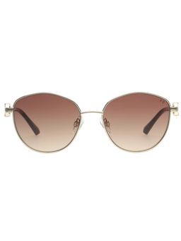 French Connection - Smoke Brown Lens Round Sunglasses With UV Protection (FC 7687 C1 S) (55)