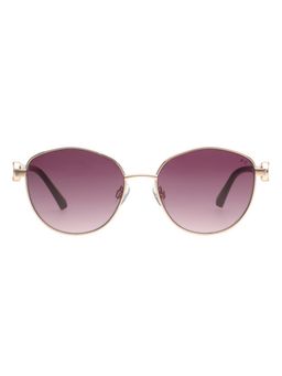 French Connection - Smoke Pink Lens Round Sunglasses With UV Protection (FC 7687 C2 S) (55)