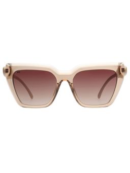 French Connection - Gradient Brown Lens Cat Eye Sunglasses With UV Protection (FC 7691 C3 55 S) (55)