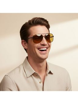 Scott Sunglasses - Light Yellow Lens Aviator Sunglasses With UV Protection (Scott 3213 Kai C2 S) (62)