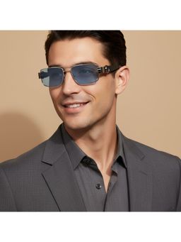 Scott Sunglasses - Light Blue Lens Sleek Sunglasses With UV Protection (Scott 3216 Zeus C3 S) (55)