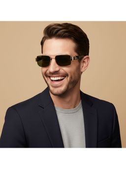 Scott Sunglasses - Dark Green Lens Sleek Sunglasses With UV Protection (Scott 3216 Zeus C1 S) (55)