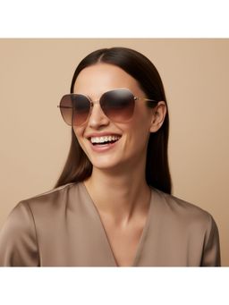 Scott Sunglasses - Light Brown Lens Cat Eye Sunglasses With UV Protection (Scott 3219 June C1 S) (57)