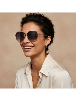 Scott Sunglasses - Smoke Purple Lens Cat Eye Sunglasses With UV Protection (Scott 3219 June C3 S) (57)