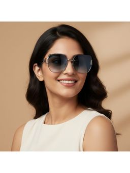 Scott Sunglasses - Gradient Turquoise Lens Sunglasses With UV Protection (Scott 3261 Lauryn C3 S) (59)