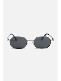 Snitch - Hexagonal Full Rim Irregular Black Sunglasses (SN0134-02)