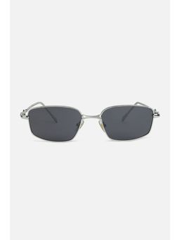 Snitch - Full Rim Rectangle Silver Sunglasses (SN0138-02)