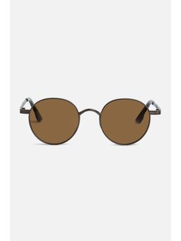 Snitch - Round Full Rim Round Brown Sunglasses (SN0141-02)