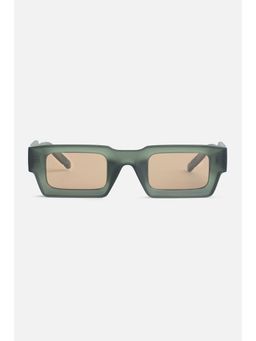Snitch - Rectangle Full Rim Rectangle Brown Sunglasses (SN0142-02)