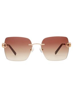 Tommy Hilfiger - Dark Smoke Brown Lens Sunglasses With UV Protection (TH 2668 C4 Rogdrebr-34 56) (56)