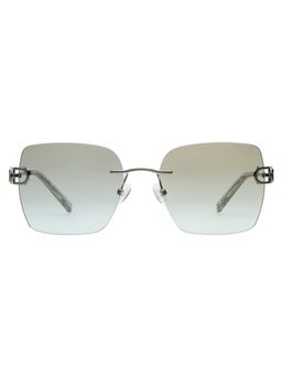 Tommy Hilfiger - Smoke Green Lens Square Sunglasses With UV Protection (TH 2668 C1 Gungrbl-33 56) (56)