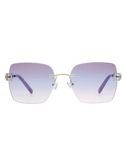 Tommy Hilfiger - Purplish Pink Lens Square Sunglasses With UV Protection (TH 2668 C5 Sipur 56) (56)