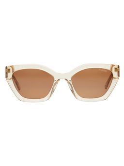 Tommy Hilfiger - Dark Brown Lens Cat Eye Sunglasses With UV Protection (TH 2672 C1 Orgdbr-34 54) (54)