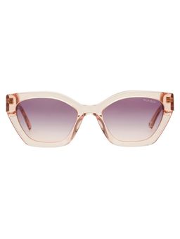 Tommy Hilfiger - Smoke Pink Lens Cat Eye Sunglasses With UV Protection (TH 2672 C3 Pinrgdpur 54) (54)