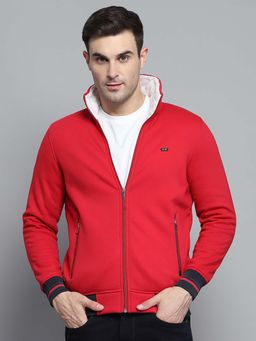 Monte Carlo - Men's Solid Red Sweatshirt