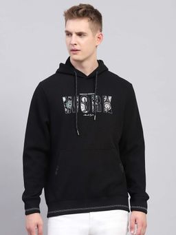 Monte Carlo - Men's Graphic Printed Black Hoodie