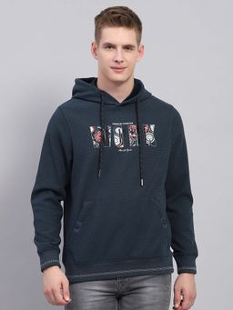 Monte Carlo - Men's Graphic Printed Green Hoodie