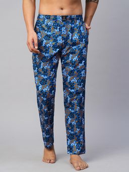 Urban Scottish - Men Blue Cotton Printed Lounge Pants