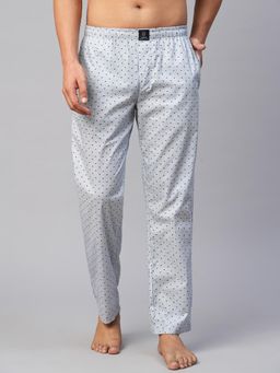 Urban Scottish - Men Grey Cotton Printed Lounge Pants