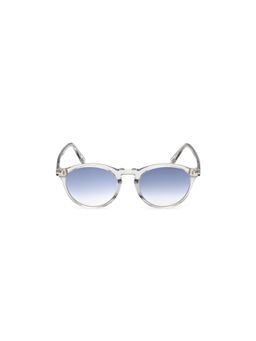 Tom Ford Eyewear - Blue Acetate Men Round Sunglass (FT0904 52 20W) (52)