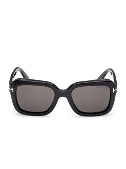 Tom Ford Eyewear - Grey Acetate Women Square Sunglass (FT1283 52 01A) (52)