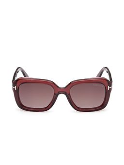 Tom Ford Eyewear - Purple Acetate Women Square Sunglass (FT1283 52 69T) (52)