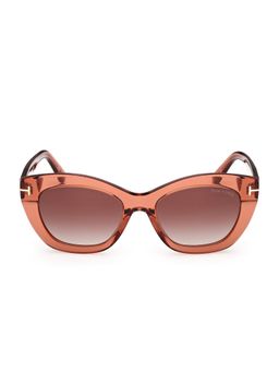 Tom Ford Eyewear - Brown Acetate Women Butterfly Sunglass (FT1285 53 42F) (53)