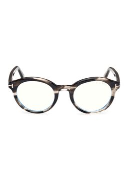 Tom Ford Eyewear - Brown Acetate Unisex Round Frame (FT6061-B 50 056) (50)
