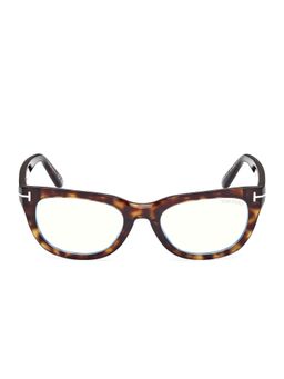 Tom Ford Eyewear - Brown Acetate Women Rectangular Frame (FT6066-B 53 052) (53)