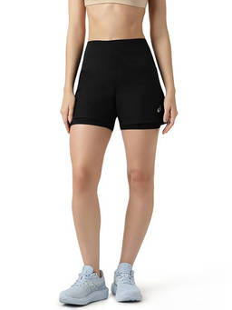 ASICS - High Rise 2-In-1 Black Shorts