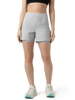 ASICS - High Rise 2-In-1 Grey Shorts