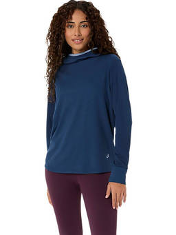 ASICS - Actiadapt Packable Ls Blue Hoodie