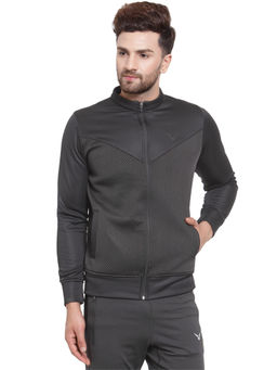 INVINCIBLE - Black Mens Buck Dot Champion Jacket