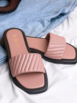 Indifeet - Pink Colorblocked Stylish and Trending Flats