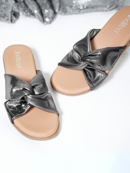 Indifeet - Women Silver Stylish Party Flats
