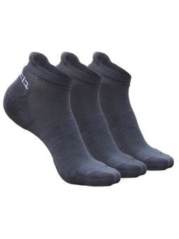 Heelium - Bamboo Ankle Socks for Women - 3 Pairs - Grey - Odour Free Breathable